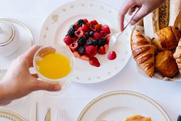 Breakfast buffet