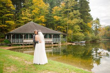 Outdoor wedding area