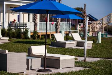 Outdoor wedding area