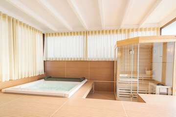 Private spa tub