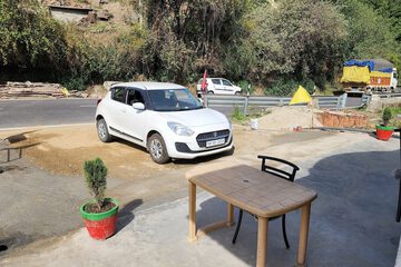 Outdoor wedding area