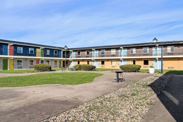 Outdoor banquet area