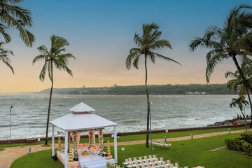 Outdoor wedding area
