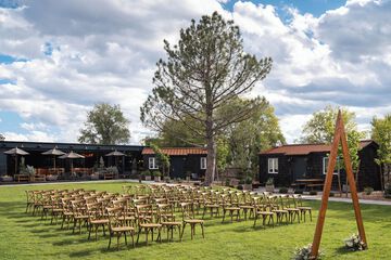 Outdoor wedding area