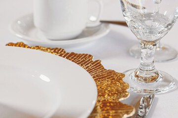 Outdoor banquet area