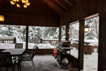 outside