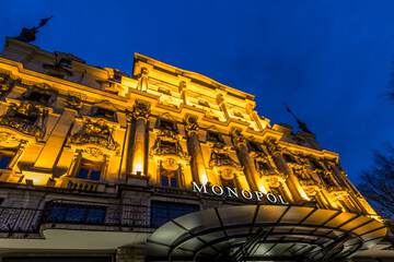 Front of property - evening/night