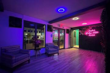 Front of property - evening/night