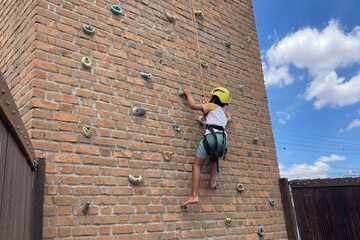 Outdoor rock climbing