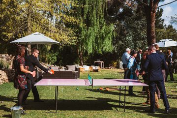 Outdoor wedding area