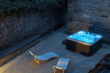 Private spa tub