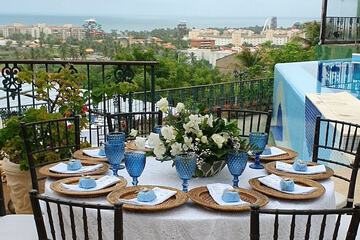 Outdoor wedding area