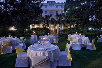 Outdoor wedding area