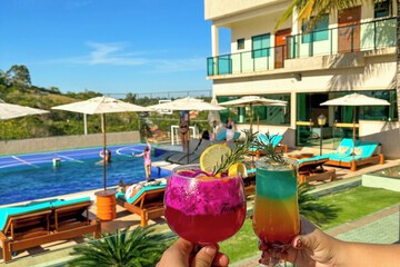 Poolside bar
