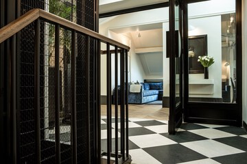 Interior entrance