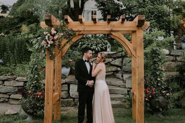 Outdoor wedding area