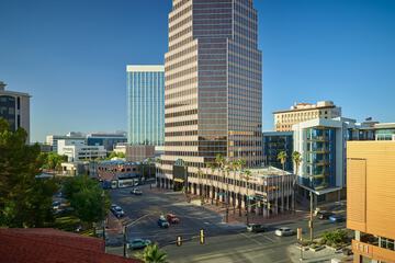 Outdoor banquet area