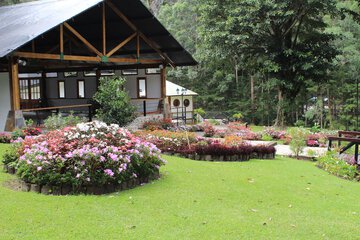 Outdoor banquet area
