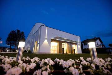 Front of property - evening/night