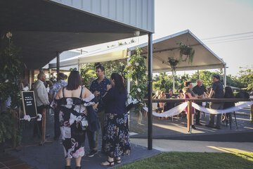 Outdoor wedding area