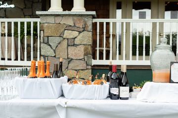 Outdoor wedding area