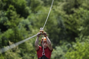 Ziplining