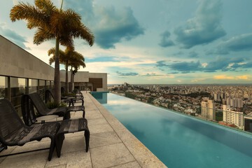 Rooftop pool
