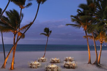 Outdoor wedding area