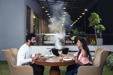 Couples dining