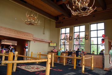 Check-in/check-out kiosk