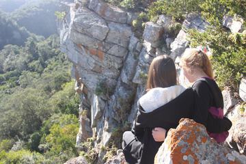 Outdoor rock climbing