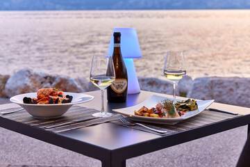 Couples dining