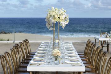 Outdoor wedding area
