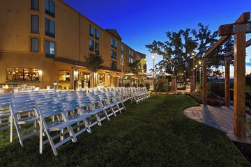 Outdoor wedding area
