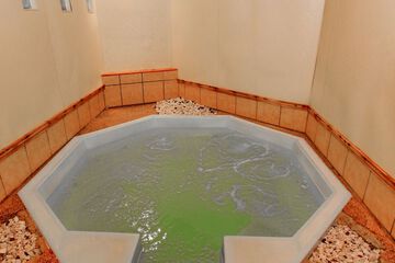 Indoor spa tub