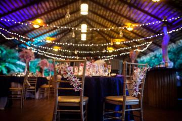 Outdoor wedding area