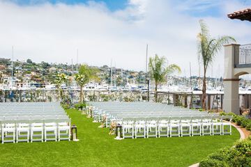 Outdoor wedding area