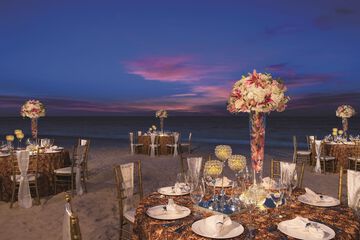 Outdoor wedding area