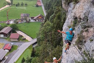 Outdoor rock climbing