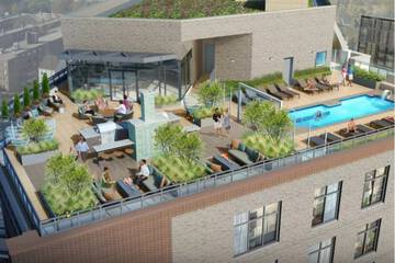Rooftop pool