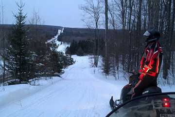 Snowmobiling