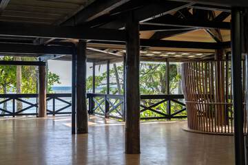 Outdoor wedding area