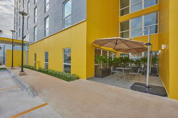 Outdoor banquet area