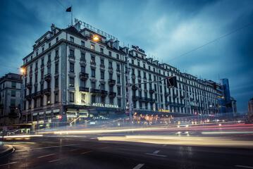 Front of property - evening/night