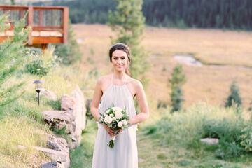 Outdoor wedding area