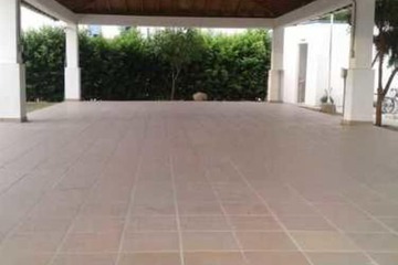 Outdoor banquet area