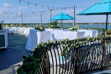 Outdoor wedding area