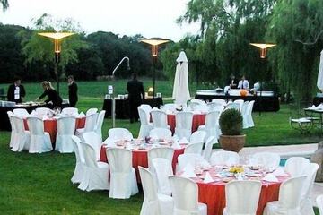 Outdoor wedding area
