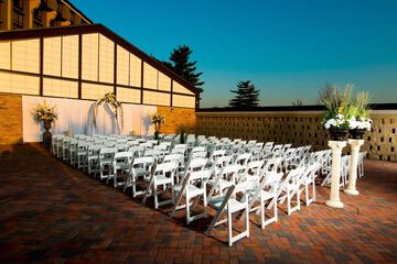 Outdoor wedding area