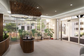 Interior entrance
